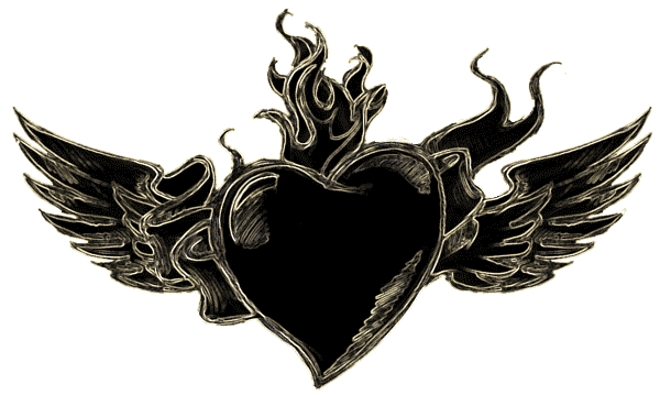 Black Heart Tattoo Designs