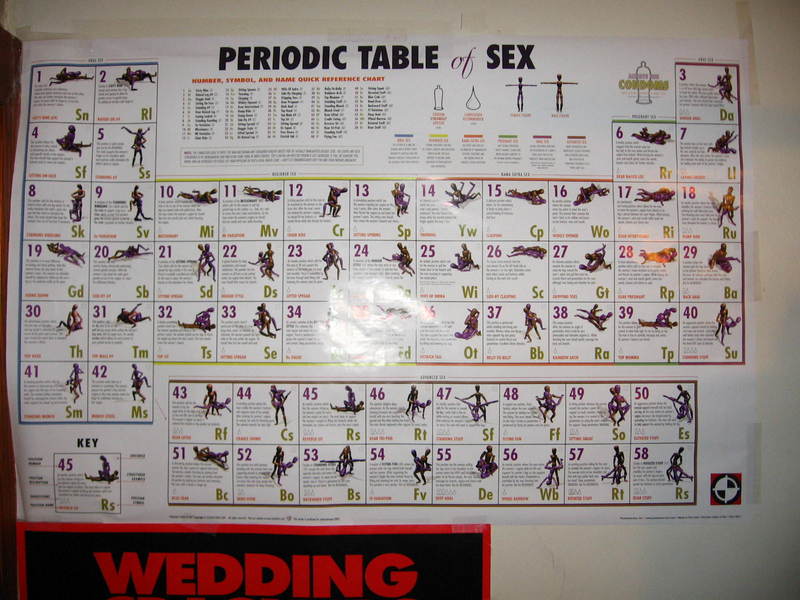 Periodic Table Of Sex Positions Poster Online Lesbian Stories